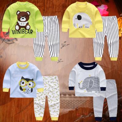 China Spring and Autumn Children's Underwear Set Seamless Furnishing Long Sleeve Pants Boys and Girls Underwear Pajamas for sale