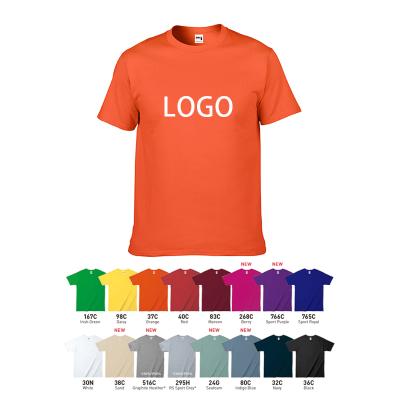 China Viable Wholesale Custom Printed Embroidered Logo Ring Spun Cotton T-Shirt Men HA00 for sale