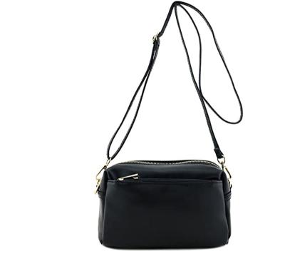 China PU Triple Zip Small Cross - Body Bag for sale