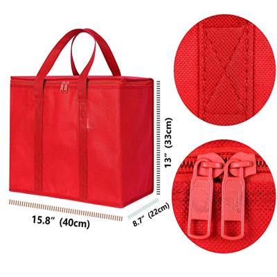 China Large Size Folding 3 Pack Insulated Grocery Bag Heavy Duty Reusable Durable - Straight-Folding Racks for sale