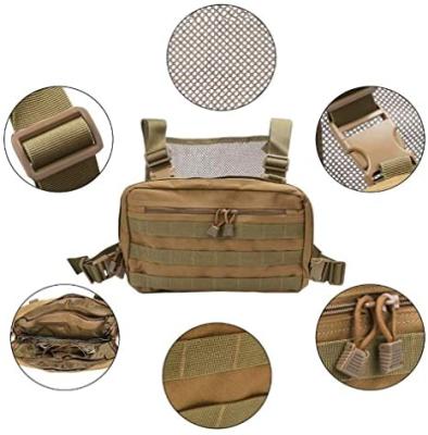 China Chest Harness Bags Kit Bag Chest Bag Front Pack Adjustable Radio Chest Harness Tactical Refurbished Bags for sale