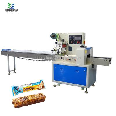 China Automatic Horizontal Wrapper Beverage Pillow Pack Egg Roll Wrapper Equipment Price Flow Cookie Food Packing Machine for sale