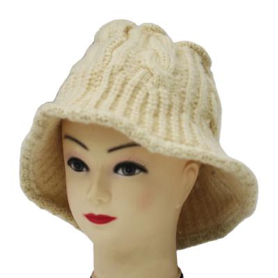 China 2021 New Character Women Bucket Winter Hats Crochet Handmade Bucket Hat for sale