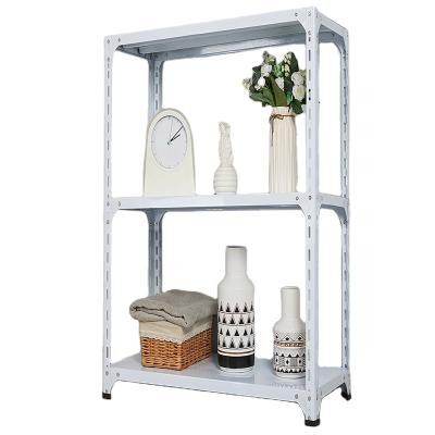 China Corrosion Protection Slotted Corner Metal Accessories Storage Racks Adjustable Height Shelf Customizable Shelves DIY for sale