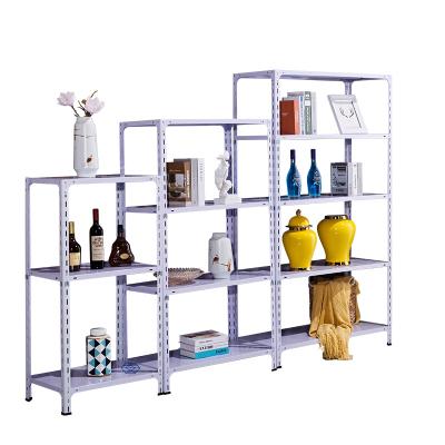 China Universal Corrosion Protection Corner Shelf Angle Iron Set Frame Combination Household Steel Free Shelf for sale