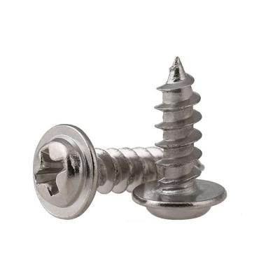 China Metric Plain 304SS Din968 Pan Head Washer Self Tapping Screw for Plastics Stainless Steel for sale