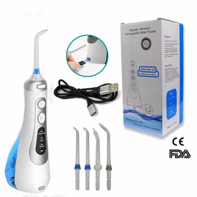 China Outdoor Dental Water Flosser Oral Irrigator For Teeth Water Wireless Oral Flosser Irrigator Portable Rechargeable for sale