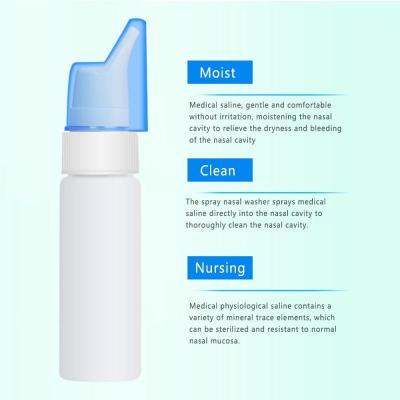 China 70ML Nasal Spray Bottle Pump Sprayer Mist Sprayer Nose Storage Container Hot 50ml/70ml Cosmetic Refillable Bottles for sale