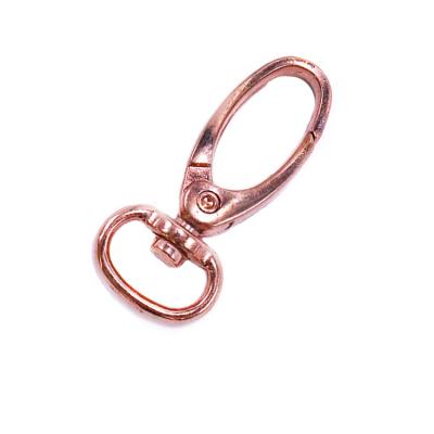 China Eco-Friendly Spring Hook Key Ring Rose Gold Custom Snap Hooks Bag Buckle Dog for sale