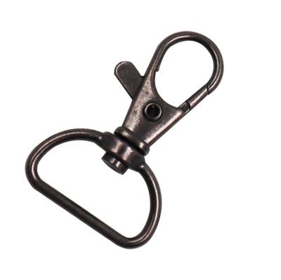 China Large Eco-Friendly Matte Black Swivel Lobster Snap Hanger Hooks Hooks Bag Hardware Hook for sale