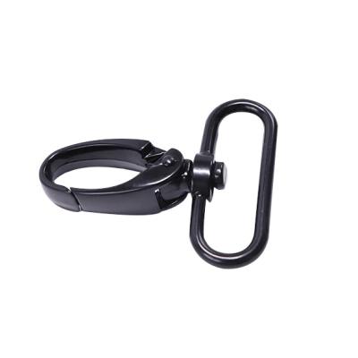 China Eco-friendly Fashion Matte Black Metal Purse Swivel Snap Multifunction Hanging Hook for sale