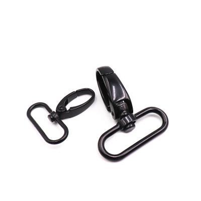 China Eco-friendly Hanging Loop Alloy Printed D Ring Type Swivel Clasp Snap Key Hook For Bag for sale