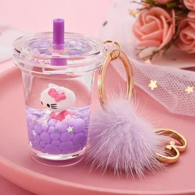 China wholesale clear acrylic boba hellokitty plastic verified key chain key chain manufacturer hardware for sale