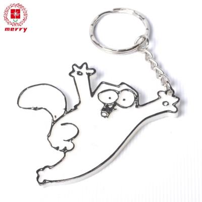 China Wholesale Soft Cat Craft Metal Key Chain Manufacturer Enamel Key Chain Zinc Alloy Material Simons Wholesale for sale