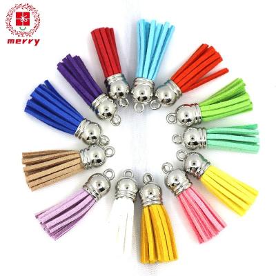 China Korean Leatherette Material Tassel Velvet Manufacturer Key Wholesale Tassels For Key Chain for sale