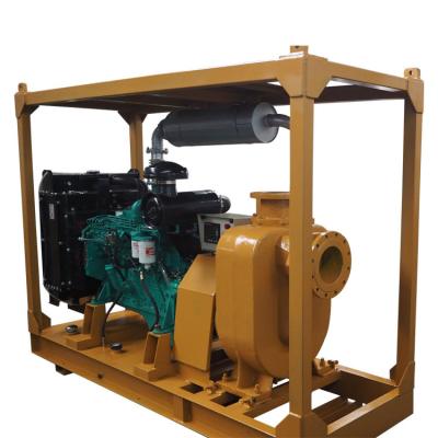 China Sewage Transport and Flood Control Made in China Diesel Engine 10 Inch Horizontal Self Priming Pump for Sewage for sale