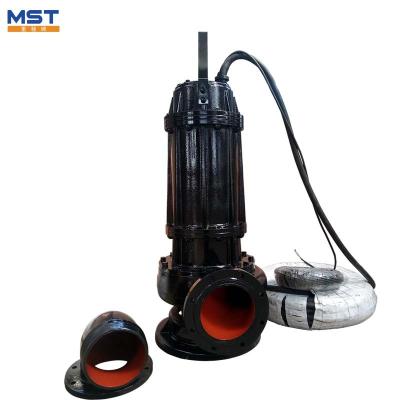 China 40hp Sewage Transport And Flood Control Cast Iron Submersible Centrifugal Sewage Pumps for sale