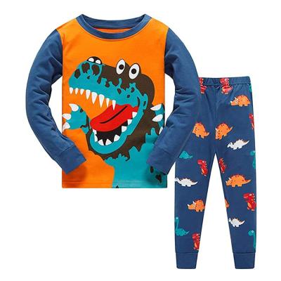 China Children's Two-piece Set Boys Cartoon Dinosaur Set Amazon Halloween Cosplay Hot Spring and Autumn Children's T-shirt for sale