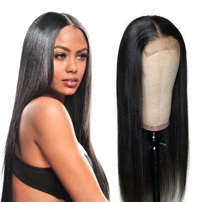 China Wholesale Cheap Silky Straight Human Hair Brazilian Human Lace Front Wig With Closure 4x4 5x5 Virgin Wave Wigs For Black Women for sale