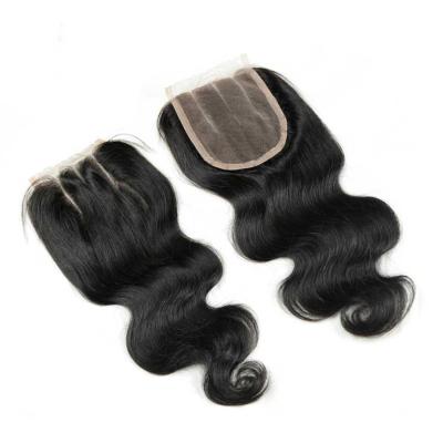 China Wholesale Body Wave Virgin Cuticle Aligned Hair Lace Closure Vendors, Brazilian Body Wave Hair Bundles With Closure for sale