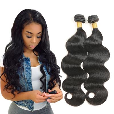 China No Tangle Brazilian Hair Extension Bundles Wholesale Virgin Mink Body Wave Brazilian Hair Extension Bundles With Closure And Lace Headband for sale