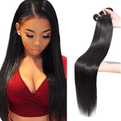 China No Tangle Wholesale Virgin Brazilian Hair Extension Mink Hair Bundle Hair Weave Silky Straight Bundles for sale