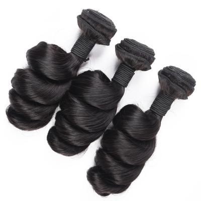 China Loose Wave Look Here, Used Change Your Look With High Quality Brazilian Virgin Hair Weave Bundle With Closure for sale