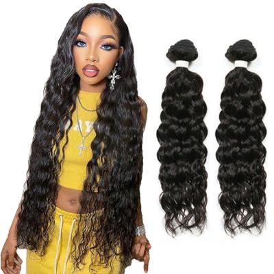 China Hot Sale Water Wave Wet Wavy Hair Extension Bundles Peruvian Virgin Hair Weave Wholesale Vendors for sale