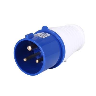 China Commercial Waterproof Type 023 32A 220V Socket 3 Pin Level IP44 Level IP44 Industrial Socket 2P+E for sale