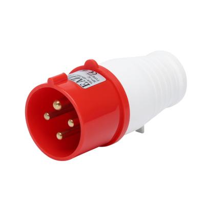 China Commercial Waterproof Type 024 32A 380V Socket 4 Pin Level IP44 Level IP44 Industrial Socket 3P+E for sale