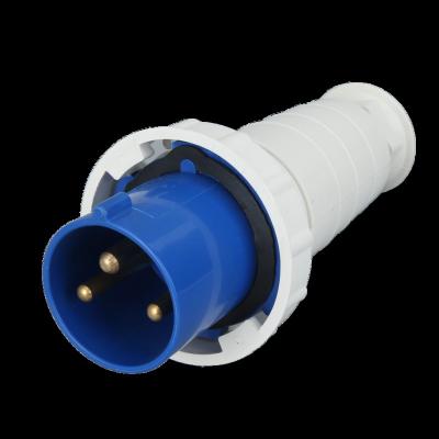 China Commercial Waterproof Type 033 63A 220V Socket 3 Pin Industrial Level IP67 Socket 2P+E for sale