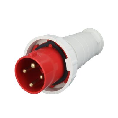 China Commercial Waterproof Type 034 63A 380V Socket 4 Pin Level IP67 Level IP67 Industrial Socket 3P+E for sale