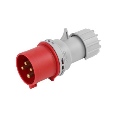 China Commercial Waterproof Type 014N 16A 380V Socket 4 Pin Level IP44 Level IP44 Industrial Socket 3P+E for sale