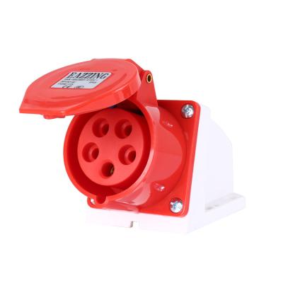 China Commercial Waterproof Type 115 16A 380V Socket 5 Pin Level IP44 Level IP44 Industrial Socket 3P+N+E for sale