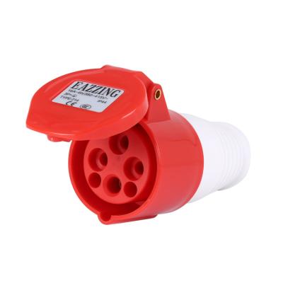 China Commercial Waterproof Type 214 IP44 Level 16A 380V 3P+E Industrial Connector 4 Pin Connector for sale