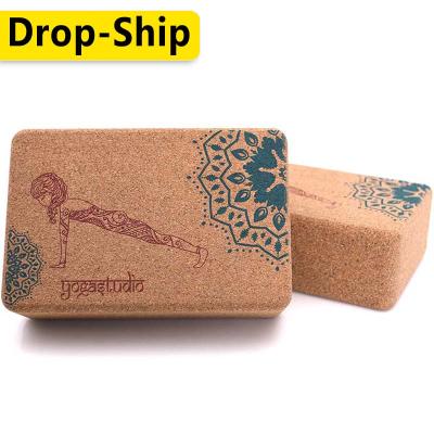 China Dropship USA France Spain Russia Cork Yoga Block YB-369-C for sale