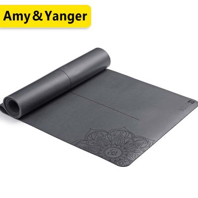 China Yoga Exercises BSCI Factory Factory PU Luxury Eco-Friendly Natual Eco-Friendly Rubber Mat Anti Sliding Customize Copying for sale