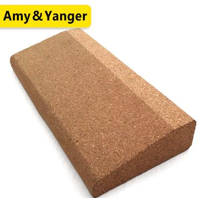 China Cork BSCI Plant Nature Large Cork Yoga Wedge Brick Yoga Block for sale