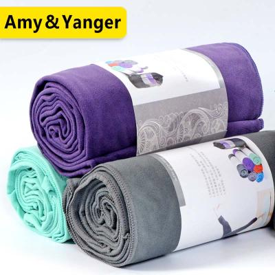 China BSCI Factory Wholesale Non Slip Suede Microfiber Private Label Hot Yoga Mat Towel for sale