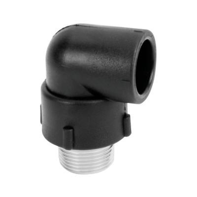 China HDPE China Professional Manufacture Pipe Adapter Tube Fitting PVC Male Thread Connective Elbow for sale