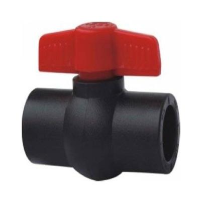 China High Quality Compression Male-Female Three Way Reservoir Adapter HDPE Thread Plastic Ball Valve for sale