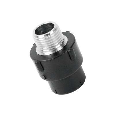 China HDPE Newcomers Black PVC Pipe Fitting Nipple Male Thread High Quality Adapter for sale