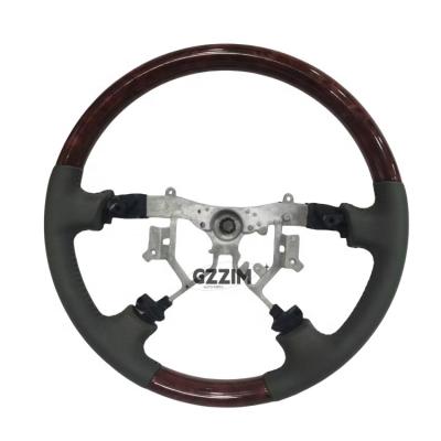 China Volante de coche de madera de durazno de estilo antiguo para Toyota Prado FJ120 en venta