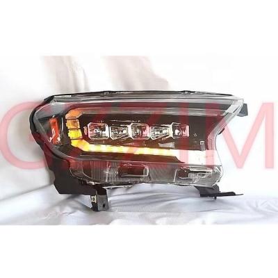 China ABS Plastic Car Front Headlight For Ford Ranger 2015-2021 T7 T8 for sale