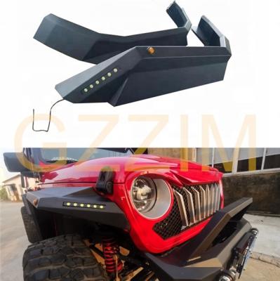 China 4x4 Acero Aluminio Aleación Fender de coche con luz para WranglerJL en venta