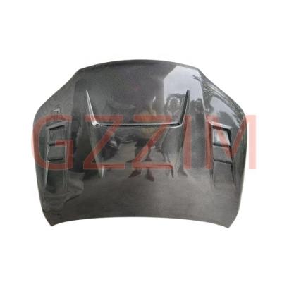 China Black Carbon Fiber Hood Hilux Revo 2016 - 2023 Custom Carbon Fiber Car Parts for sale