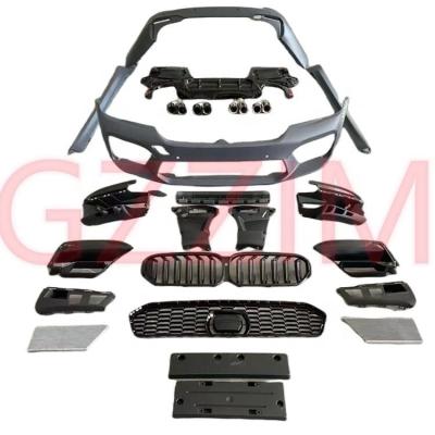 China BMW Serie 5 Actualización al coche M5 Kit de carrocería delantero trasero Parche de protección Grill Hood Fender Side Skirt en venta