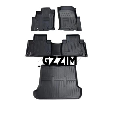 China Toyota Prado FJ120 2003-2009 LHD Auto Zwarte vloermat TPE vloermatten Voetbed Auto interieur accessoires vloermat Te koop