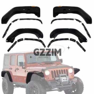 Κίνα Jeep Wrangler JK JL JT Συσκευές αυτοκινήτου Μαύρο Wide Body Fender Flares Wheel Brows προς πώληση