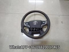 car carbon fiber steering gr wheel for toyota land cruiser FJ200 LC200 Old To New 2008-2015 To 2016+